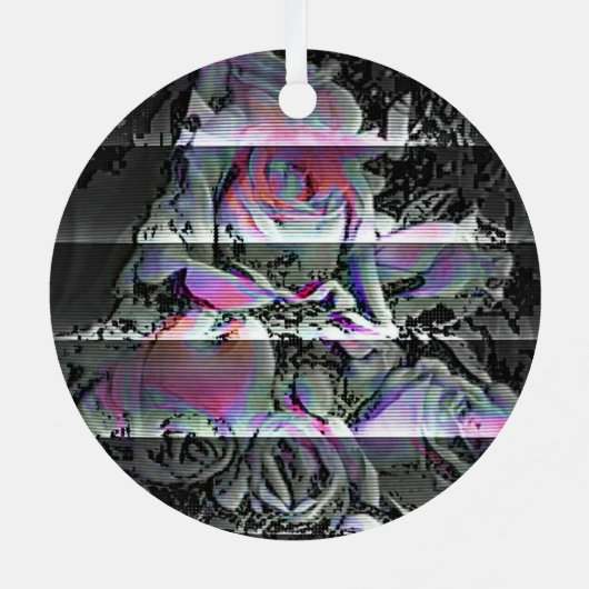 Techno Bouquet Metalen Ornament (Achterkant)