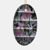 Techno Bouquet-Ornament Keramisch Ornament (Rechts)