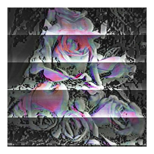 Techno Bouquet Photo Print Foto Afdruk (Voorkant)