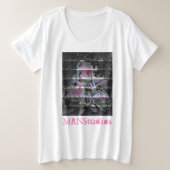 Techno Bouquet Plus Size T-Shirt (Design voorkant)