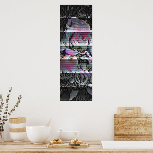 Techno Bouquet Poster (Keuken)