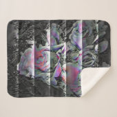 Techno Bouquet Sherpa Blanket Deken (Voorkant (horizontaal))