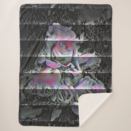 Techno Bouquet Sherpa Deken (Voorkant)