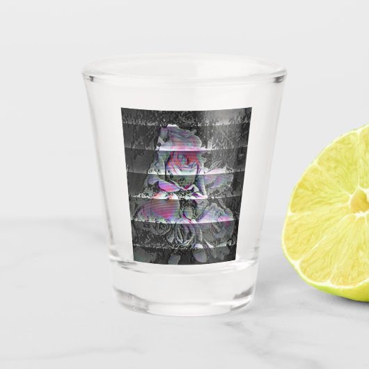 Techno Bouquet Shot Glas (Voorkant)