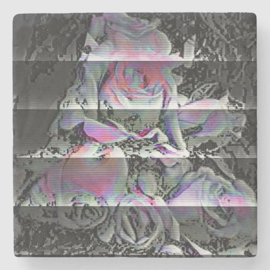 Techno Bouquet Stenen Onderzetter (Voorkant)