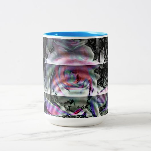 Techno Bouquet Tweekleurige Koffiemok (Center)