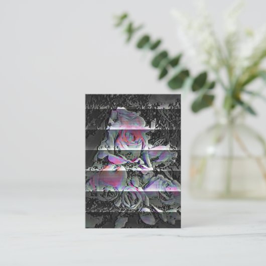 Techno Bouquet Visitekaartje (Staand voorkant)