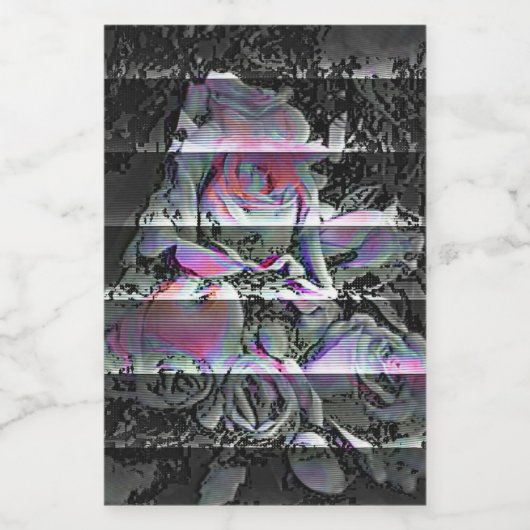 Techno Bouquet Wijn Etiket (Enkel label)