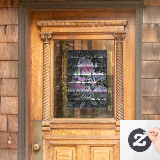 Techno Bouquet Window Cling Raamsticker (Huis Deur)