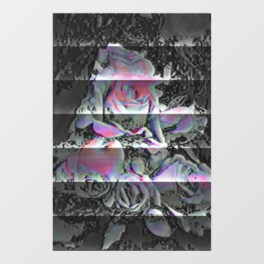 Techno Bouquet Window Cling Raamsticker (Vel)