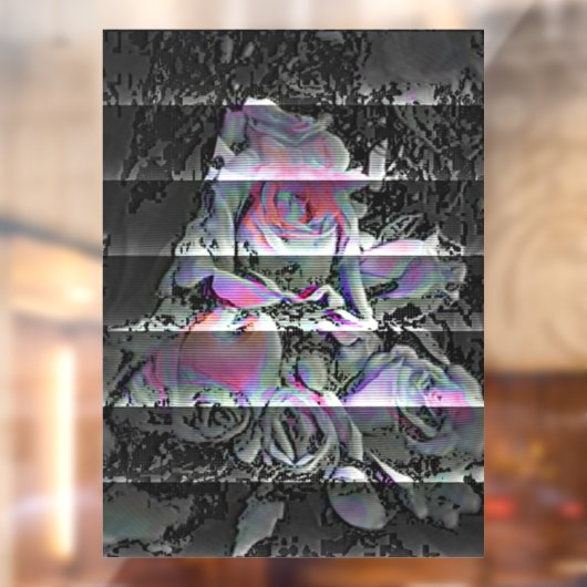 Techno Bouquet Window Cling Raamsticker (Vel 2)