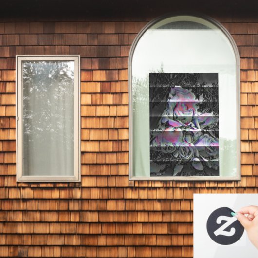 Techno Bouquet Window Cling Raamsticker (Huis Raam)