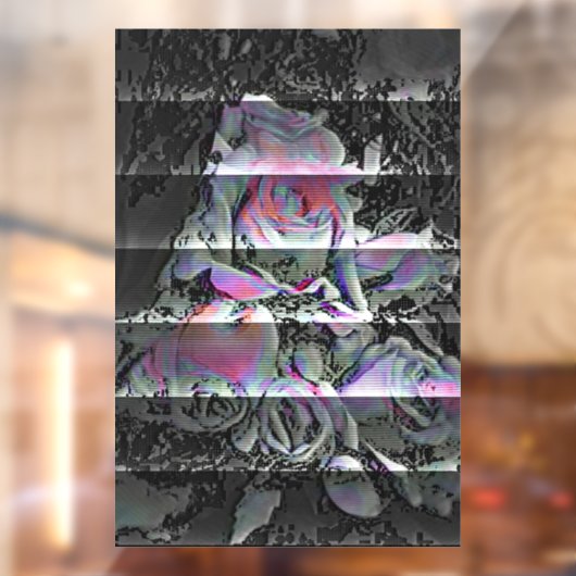 Techno Bouquet Window Cling Raamsticker (Vel 2)