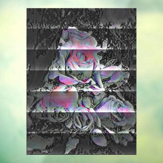 Techno Bouquet Window Cling Raamsticker (Vel 3)