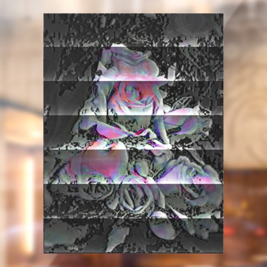 Techno Bouquet Window Cling Raamsticker (Vel 2)