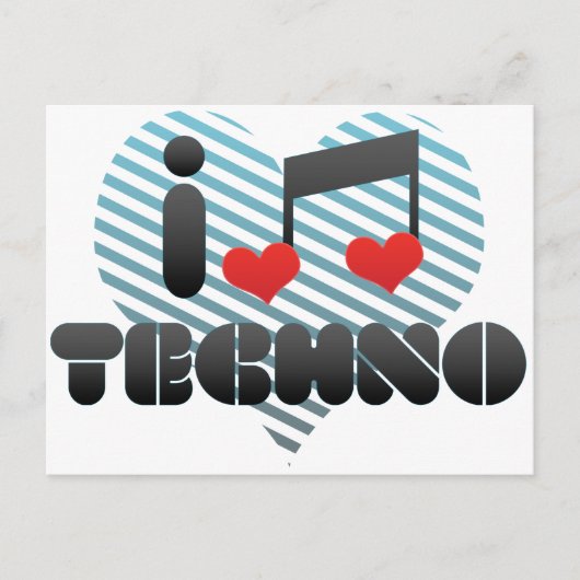 Techno Briefkaart (Voorkant)