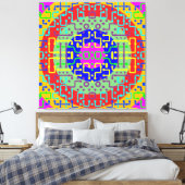 Techno Circus 2 Canvas Afdruk (Insitu (Slaapkamer))