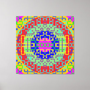 Techno Circus 2 Canvas Afdruk