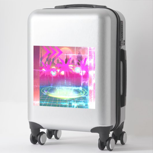 Techno City  Sticker (Koffer)