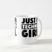 Techno Clubbing Raver Electro Rave Just A Techno G Koffiemok (Voorkant rechts)