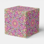 Techno Color  Fractal Kaleidoscope Bedankdoosjes (Achterkant)