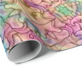 Techno Color Fractal Kaleidoscope Cadeaupapier (Rol Hoek)