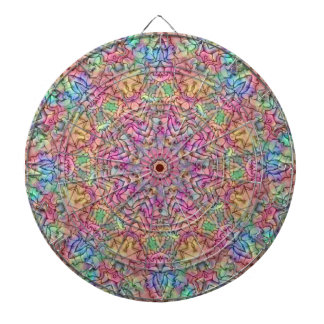 Techno Color Fractal Kaleidoscope Dartbord