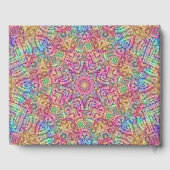 Techno Color  Fractal Kaleidoscope Gastenboek (Achterkant)