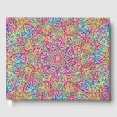 Techno Color  Fractal Kaleidoscope Gastenboek (Voorkant)