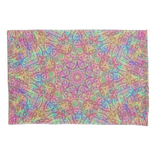 Techno Color Fractal Kaleidoscope Kussensloop