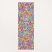 Techno Color  Fractal Kaleidoscope Yogamat (Voorkant)