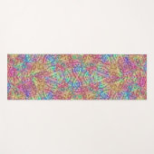 Techno Color  Fractal Kaleidoscope Yogamat (Voorkant (horizontaal))