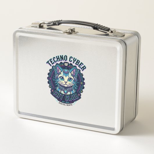 Techno Cyber Kat Grappige Kat Liefhebber Design -  (Voorkant)