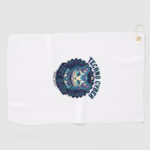 Techno Cyber Kat Grappige Kat Liefhebber Design - Golfhanddoek (Horizontaal)