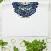 Techno Cyber Kat Grappige Kat Liefhebber Design - Theedoek (Gevouwen)