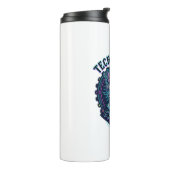 Techno Cyber Kat Grappige Kat Liefhebber Design - Thermosbeker (Gedraaid links)