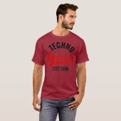 Techno Detroit est 1988 T-shirt (Voorkant volledig)