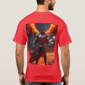 Techno-Devil: Commanding van het digitale slagveld T-shirt (Achterkant)
