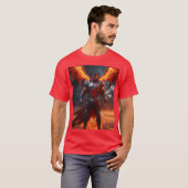 Techno-Devil: Commanding van het digitale slagveld T-shirt (Voorkant volledig)