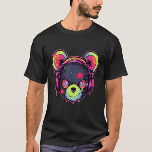 Techno DJ Beer Trippy EDM Zomerfestival T-shirt