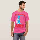 Techno Eine Liebe Die Niemals Endet Disko Electro T-shirt (Voorkant volledig)