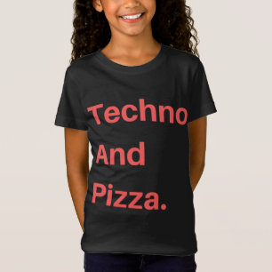 Techno en pizza t-shirt
