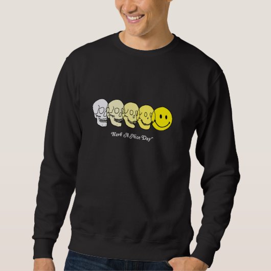 Techno Evolution Acid House Smile Techno DJ Music Trui (Voorkant)