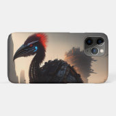 Techno-Feathers: de futuristische EMU-robot Case-Mate iPhone Case (Achterkant (horizontaal))