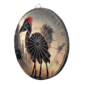 Techno-Feathers: de futuristische EMU-robot Dartbord (Voorkant Rechts)