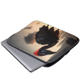 Techno-Feathers: de futuristische EMU-robot Laptop Sleeve (Voorkant onderkant)