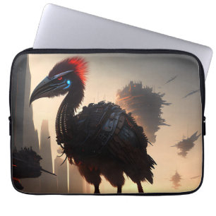 Techno-Feathers: de futuristische EMU-robot Laptop Sleeve