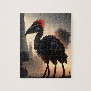 Techno-Feathers: de futuristische EMU-robot Legpuzzel