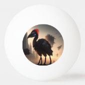 Techno-Feathers: de futuristische EMU-robot Pingpongbal (Achterkant)