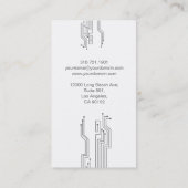 Techno Flat Slank Visitekaartje - Donkergrijs (Achterkant)